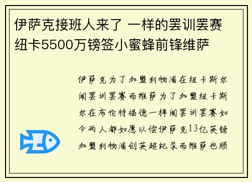 伊萨克接班人来了 一样的罢训罢赛 纽卡5500万镑签小蜜蜂前锋维萨